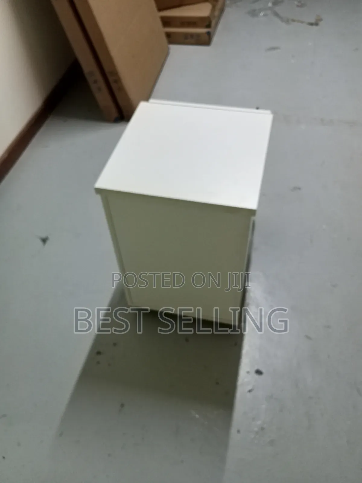 White 3 Drawers Pedestal Drawers