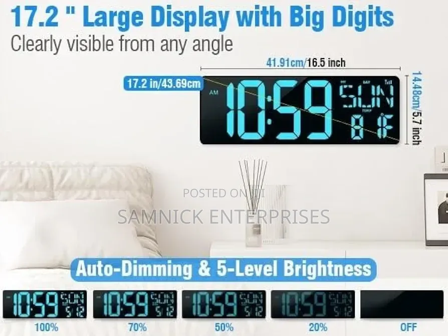 Large Digital Gym Clock