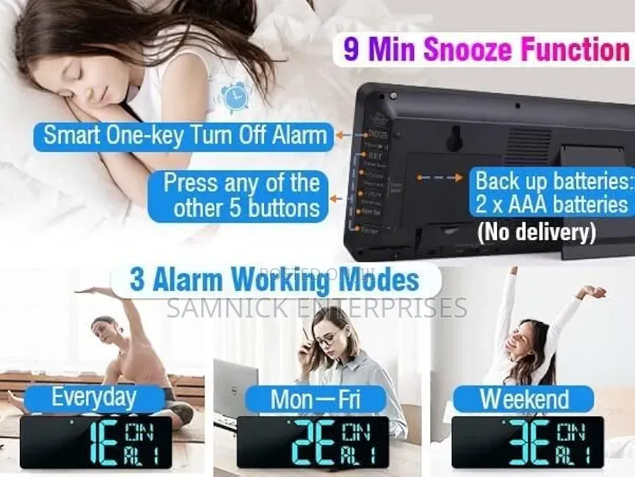 Large Digital Gym Clock