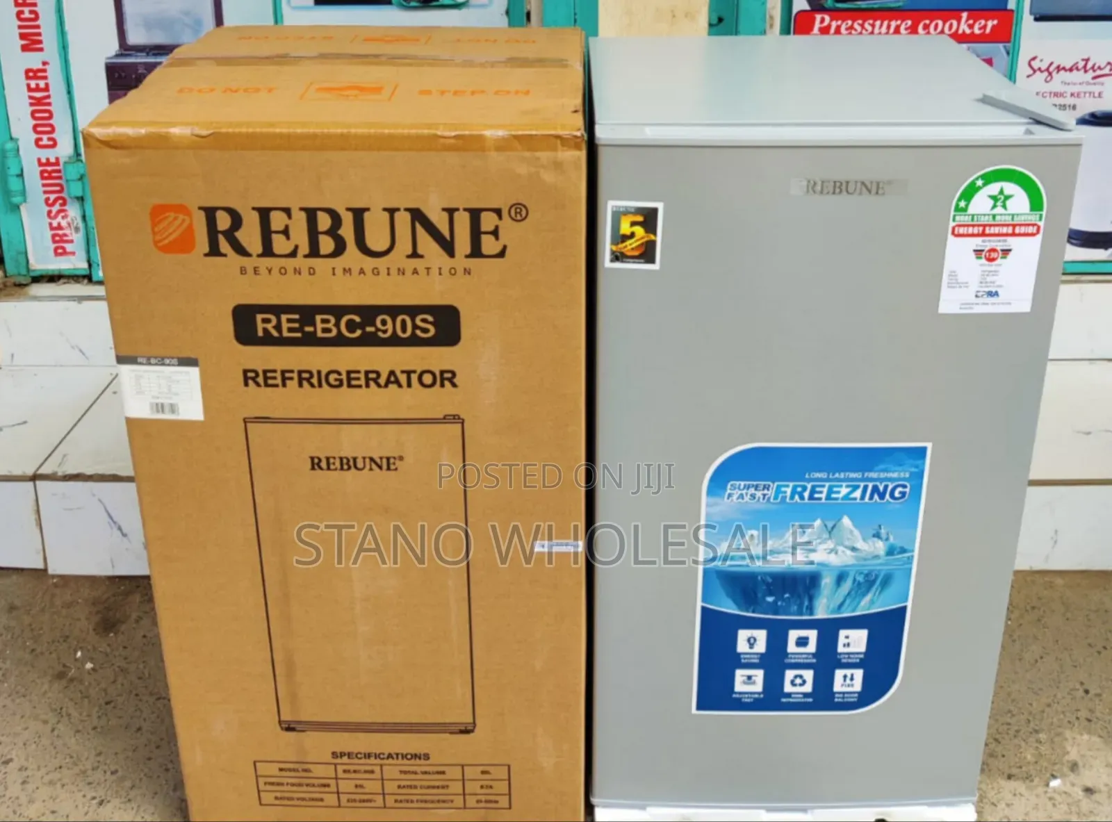 Rebune Silver 90l Fridge