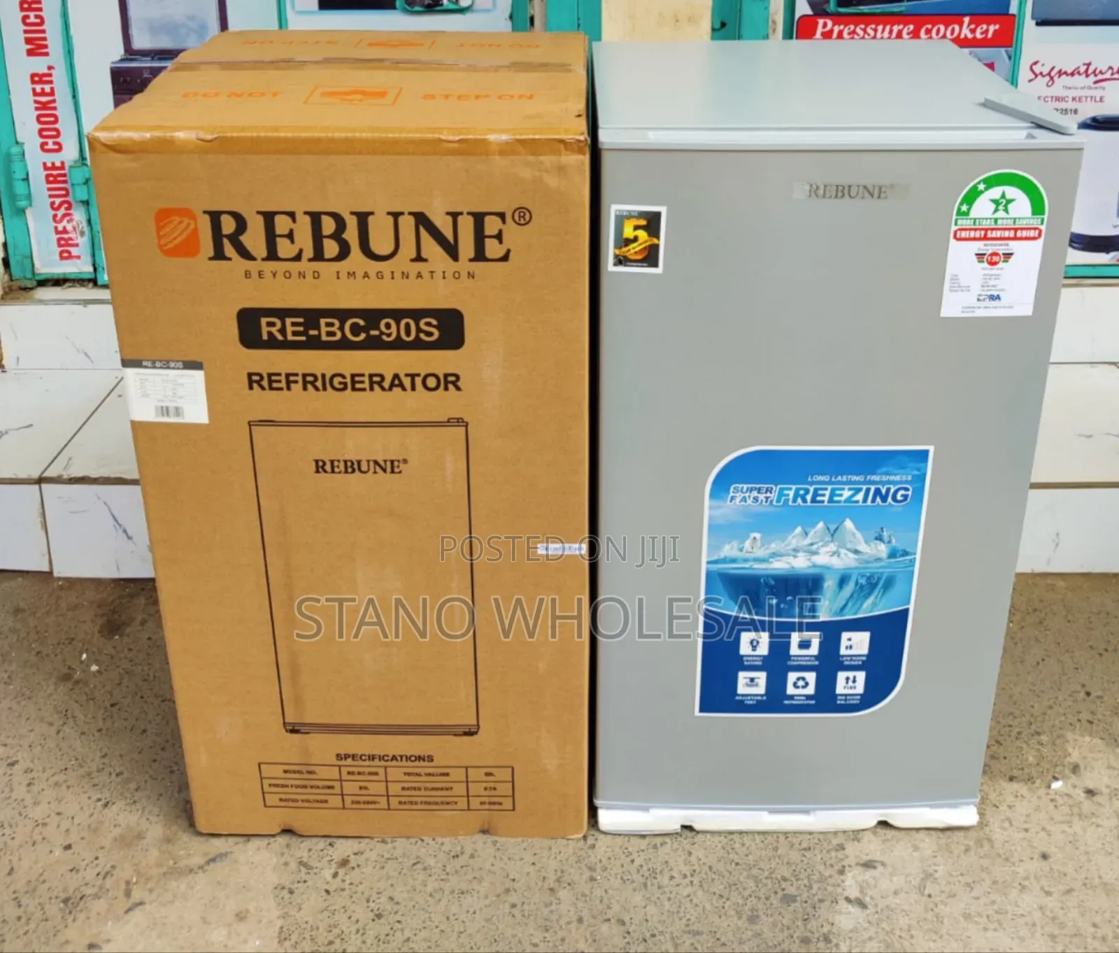 Rebune Silver 90l Fridge