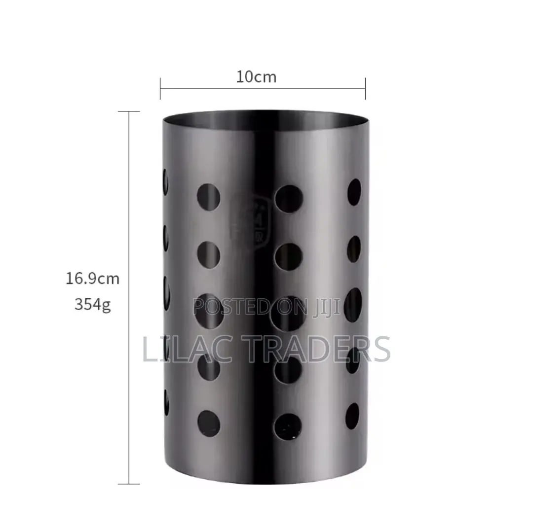 Multifunctional Stainless Cutlery Holder* Black Esj