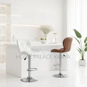 Bar Stool; Modern Height Adjustable Leather Bar Stool for Kitchen