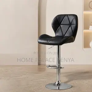 Bar Stool; Modern Height Adjustable Leather Bar Stool for Kitchen