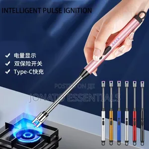 USB Rechargeable Electric Arc Lighter Windproof Kitchen Gas Igniter