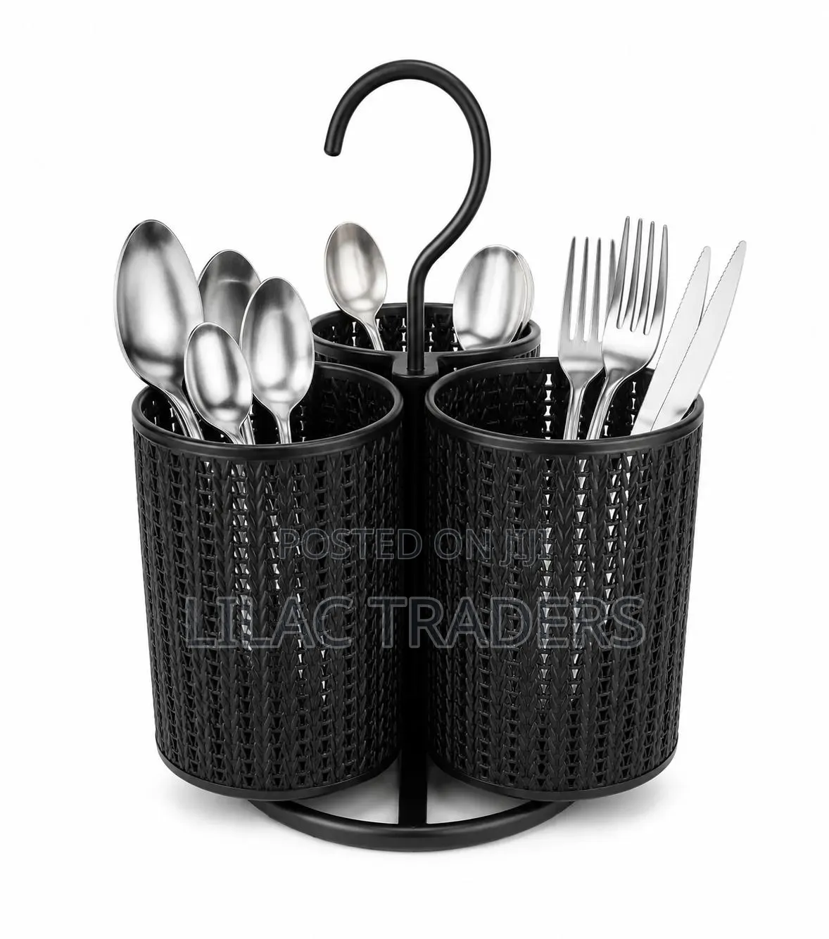Rotating Stainless Steel Cutlery Organiser Esj
