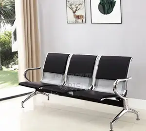 3-Seater Padded Office Bench : Padded 3-Seater Reception Bench