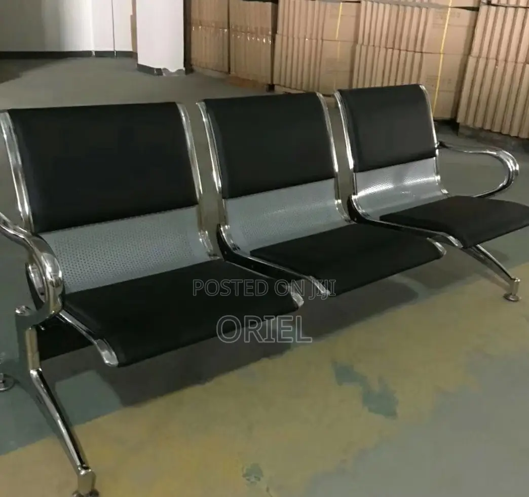 3-Seater Padded Office Bench : Padded 3-Seater Reception Bench
