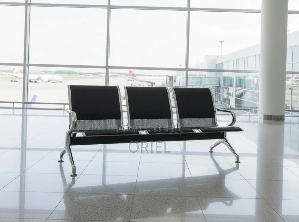 3-Seater Padded Office Bench : Padded 3-Seater Reception Bench