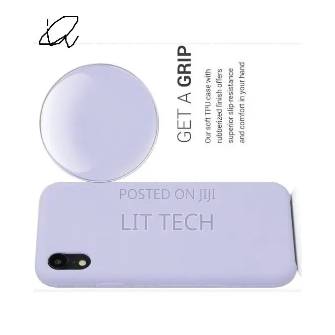 Soft Silicone Cover for iPhone XR – Protective, Shockproof -Purple