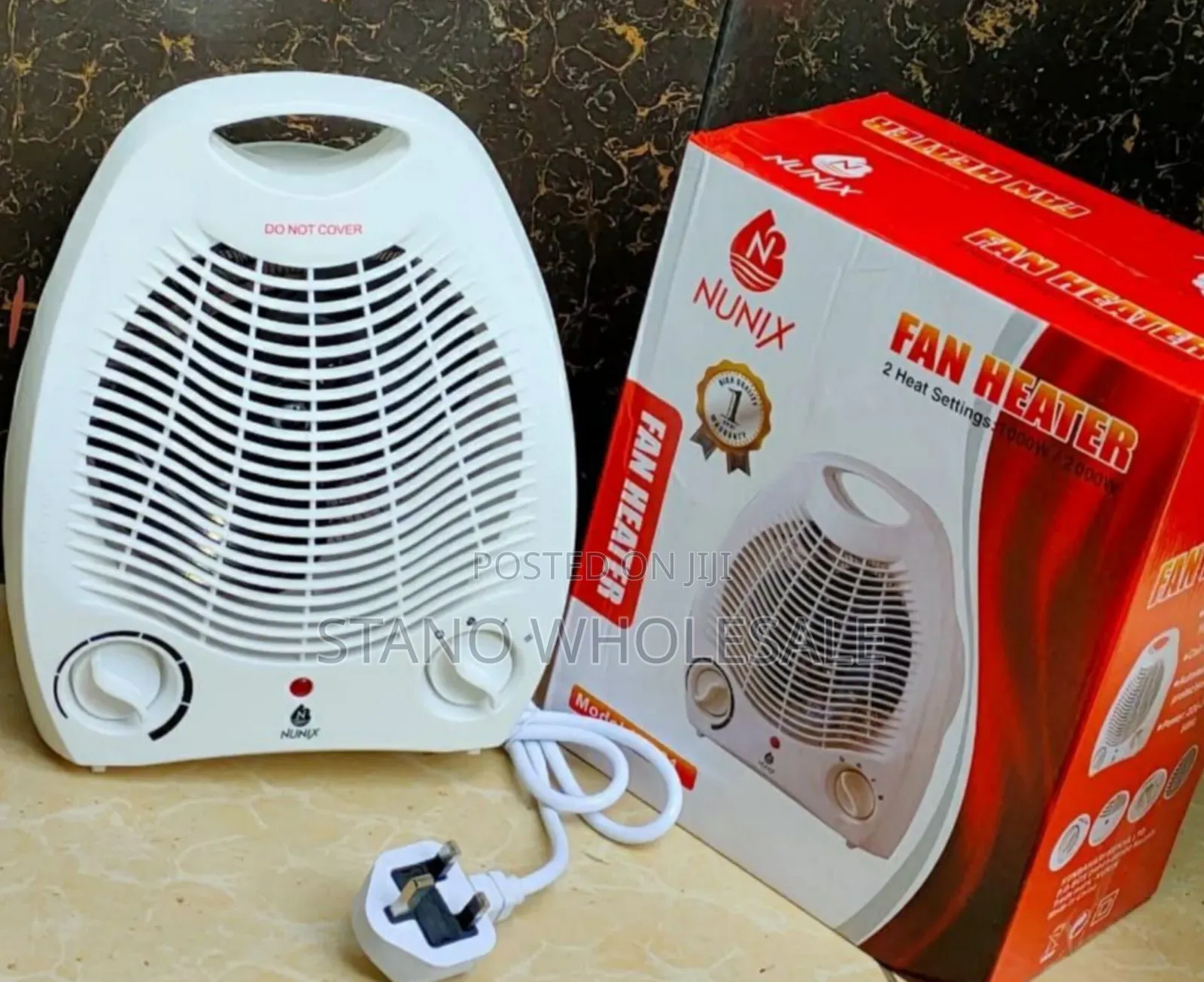 Nunix Fan Room Heater White