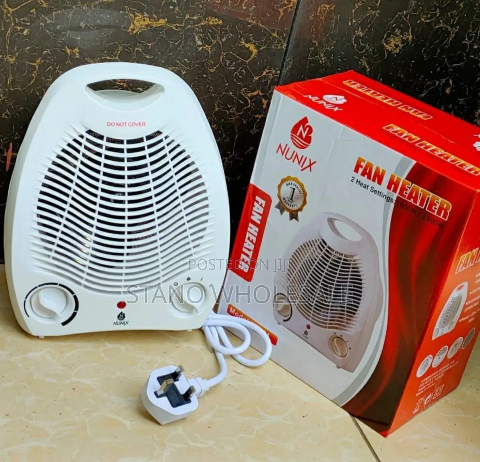 Nunix Fan Room Heater White