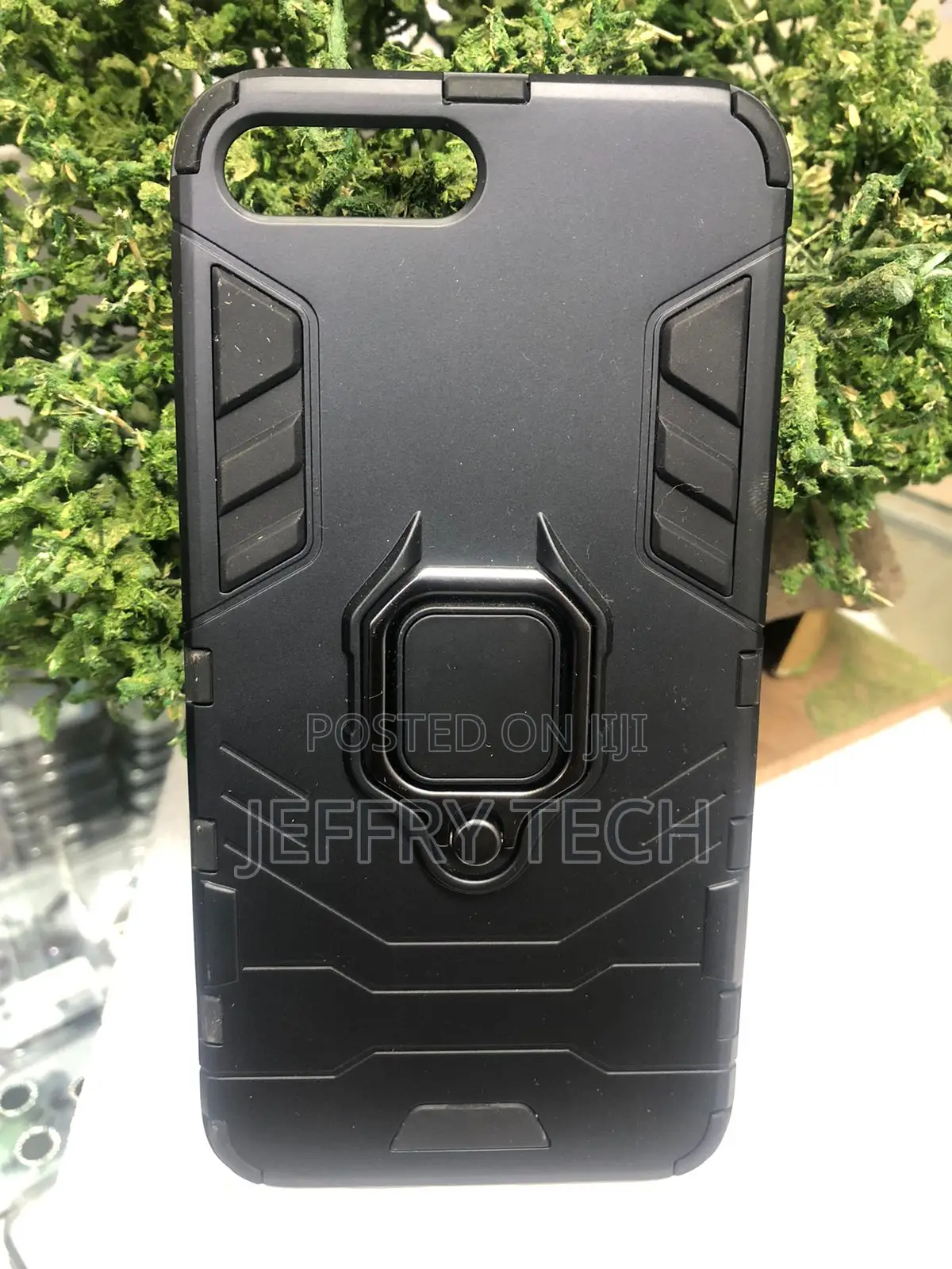 Heavy-Duty, Rugged Armor Case With Magnetic Metal Ring Holder