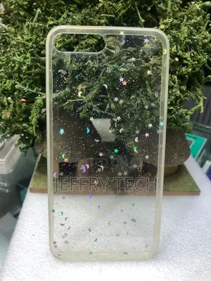 Clear Glitter Phone Case Decorated With Cascading Stars iPhone 6