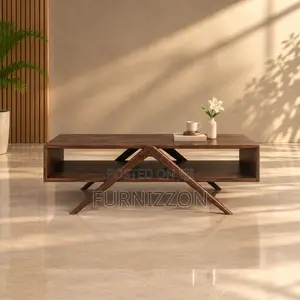Walnut Architectural Coffee Table