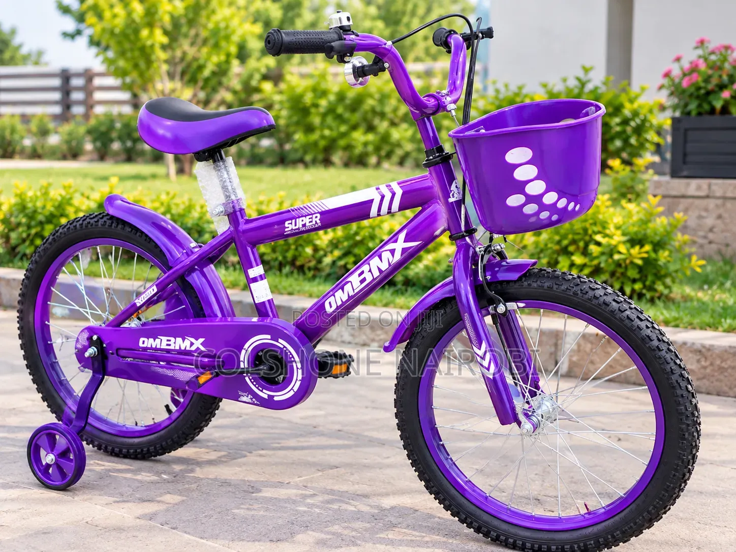 OM BMX 20-Inch Kids’ BMX Bicycle With Front Basket Size 20