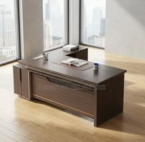 Office Desk; Modern Executive Office Desk L-Shaped 1800mm