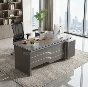 Office Desk; Modern Executive Office Desk L-Shaped 1800mm