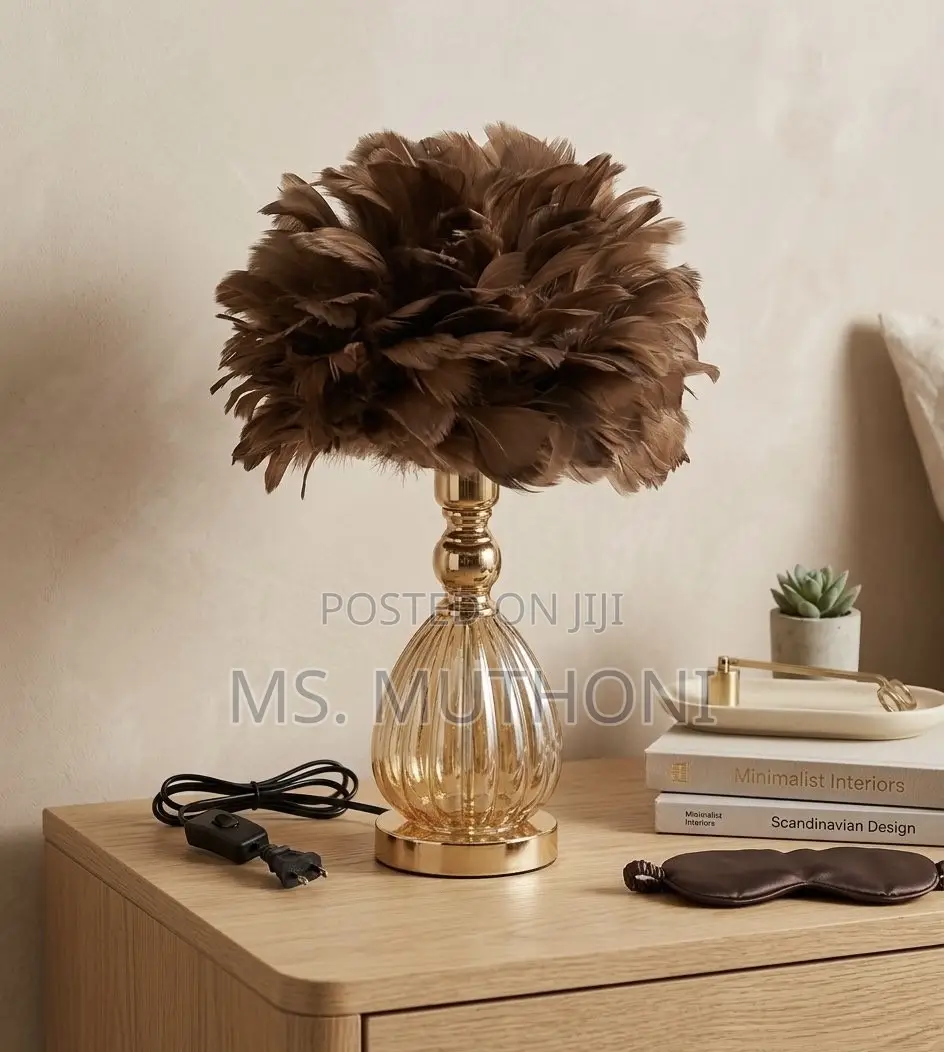 Modern Chic Brown Table Lamp