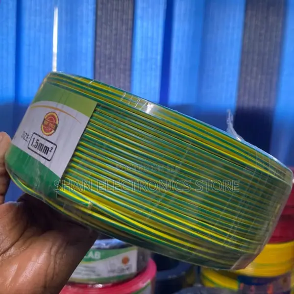 1.5mm Single Core Cable -Full Roll Yellow/Green/Red