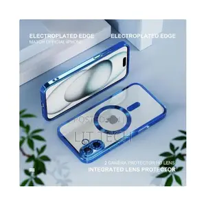 Electroplated Clear MagSafe Case With Lens Protector for iPhone 17
