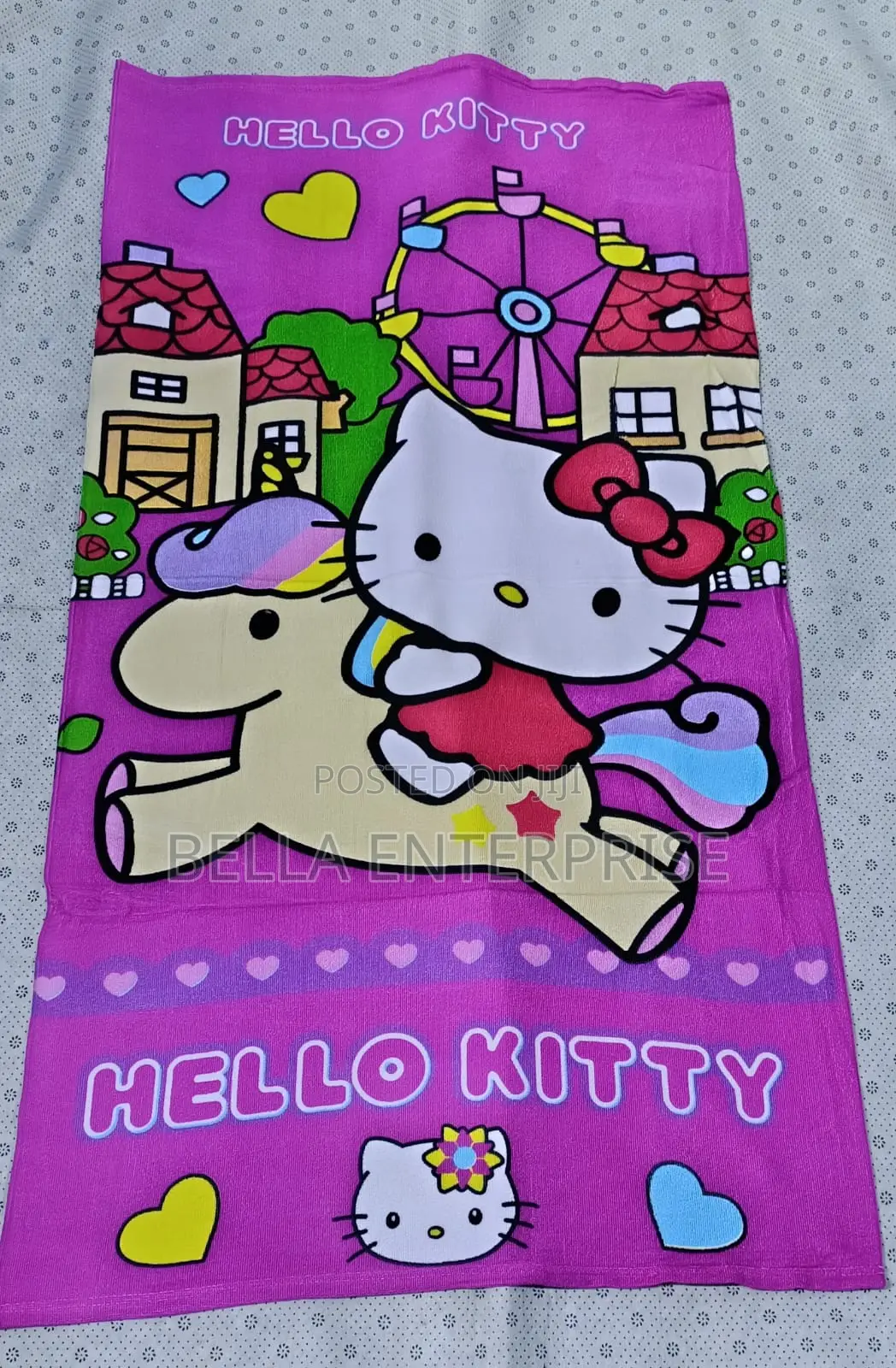 Absorbent Cartoon Themed Kids Towels Available Sizes 70 by 140 Cm
