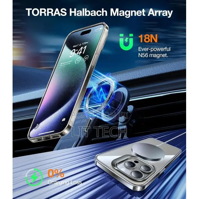 iPhone 15 Pro Max Compatible With MagSafe, Built-in Stash Stand Case