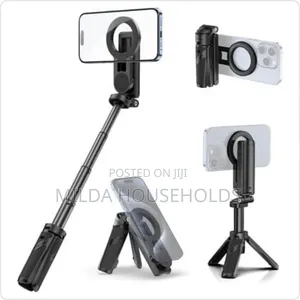 Foldablerotating Magnetic Ring Phone Tripod Stand