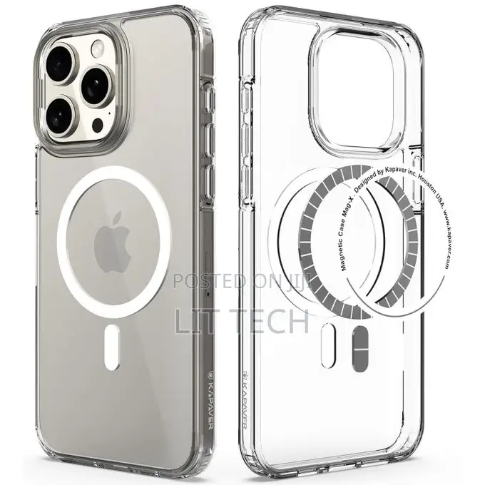 Magsafe Compatible With iPhone 15 Pro Max Clear Non Yellowing Case