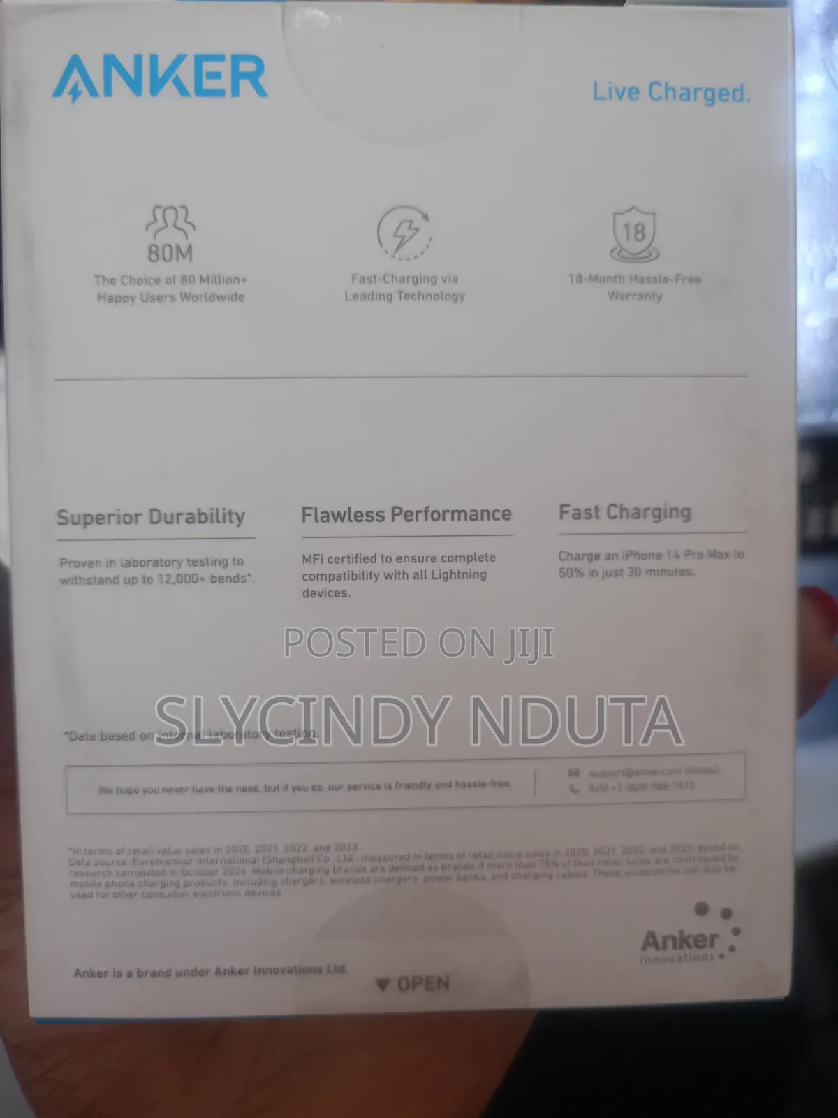 Anker 322 USB-C to Lightning Cable ( 6ft Braided)