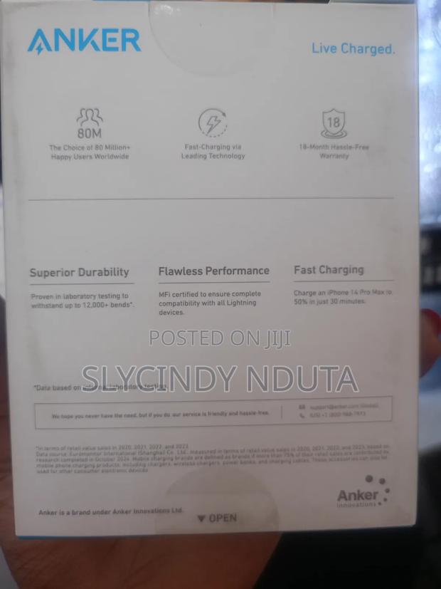 Anker 322 USB-C to Lightning Cable ( 6ft Braided) - thumbnail 2