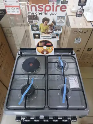 MIKA 58cm X58cm Standing Cooker 3 Gas + 1 Electric