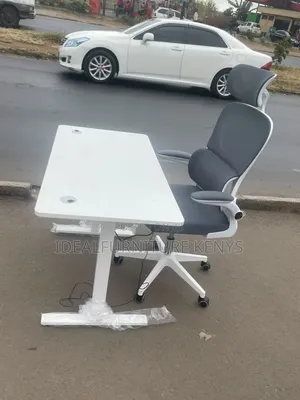 Electric Standing Desk - And Chair