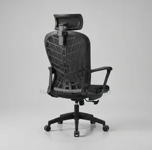 Office Chair;Black Headrest Mesh Desk Chair