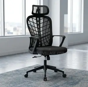 Office Chair;Black Headrest Mesh Desk Chair