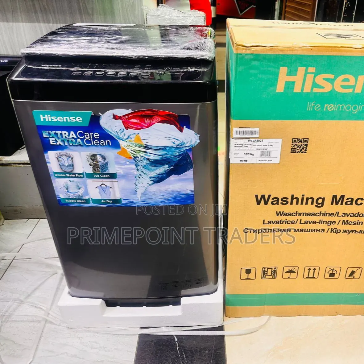 Hisense 9KG Top Load Washing Machine – Fully Automatic Family Size