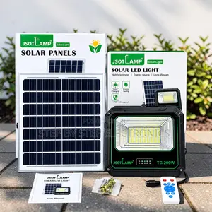 Bright Lighting 200W Watts Outdoor Security LED Solar Flood Light