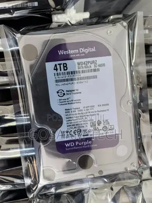 Original 4TB WD Purple Surveillance HDD for CCTV Security Systems