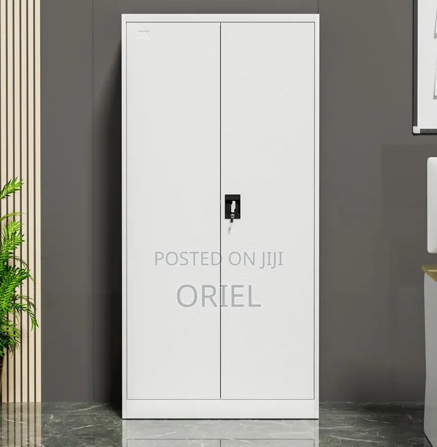 Metallic 2-Door Office Cabinet – Secure Steel Filing Storage Unit