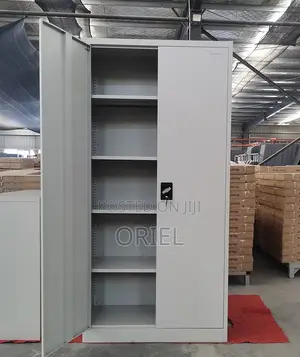 Metallic 2-Door Office Cabinet – Secure Steel Filing Storage Unit