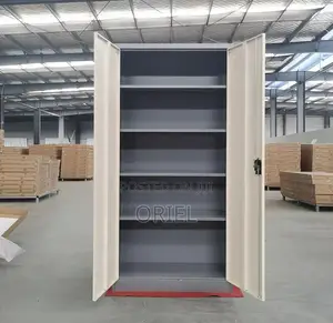 Metallic 2-Door Office Cabinet – Secure Steel Filing Storage Unit