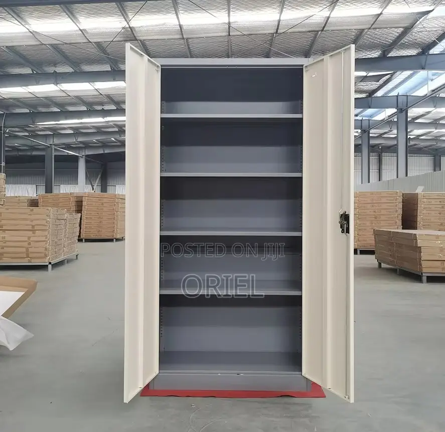 Metallic 2-Door Office Cabinet – Secure Steel Filing Storage Unit