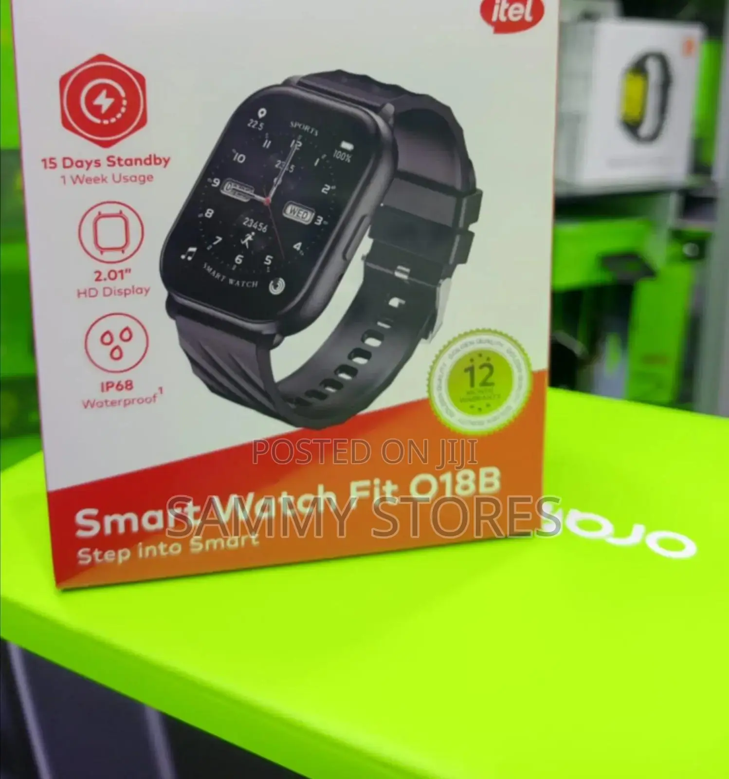 Itel Fit O20 Smartwatch With Heart Rate SpO2 Monitoring