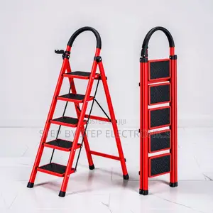 2,3,4 and 5 Step Folding Ladder Durable Frame for Cabinet Access