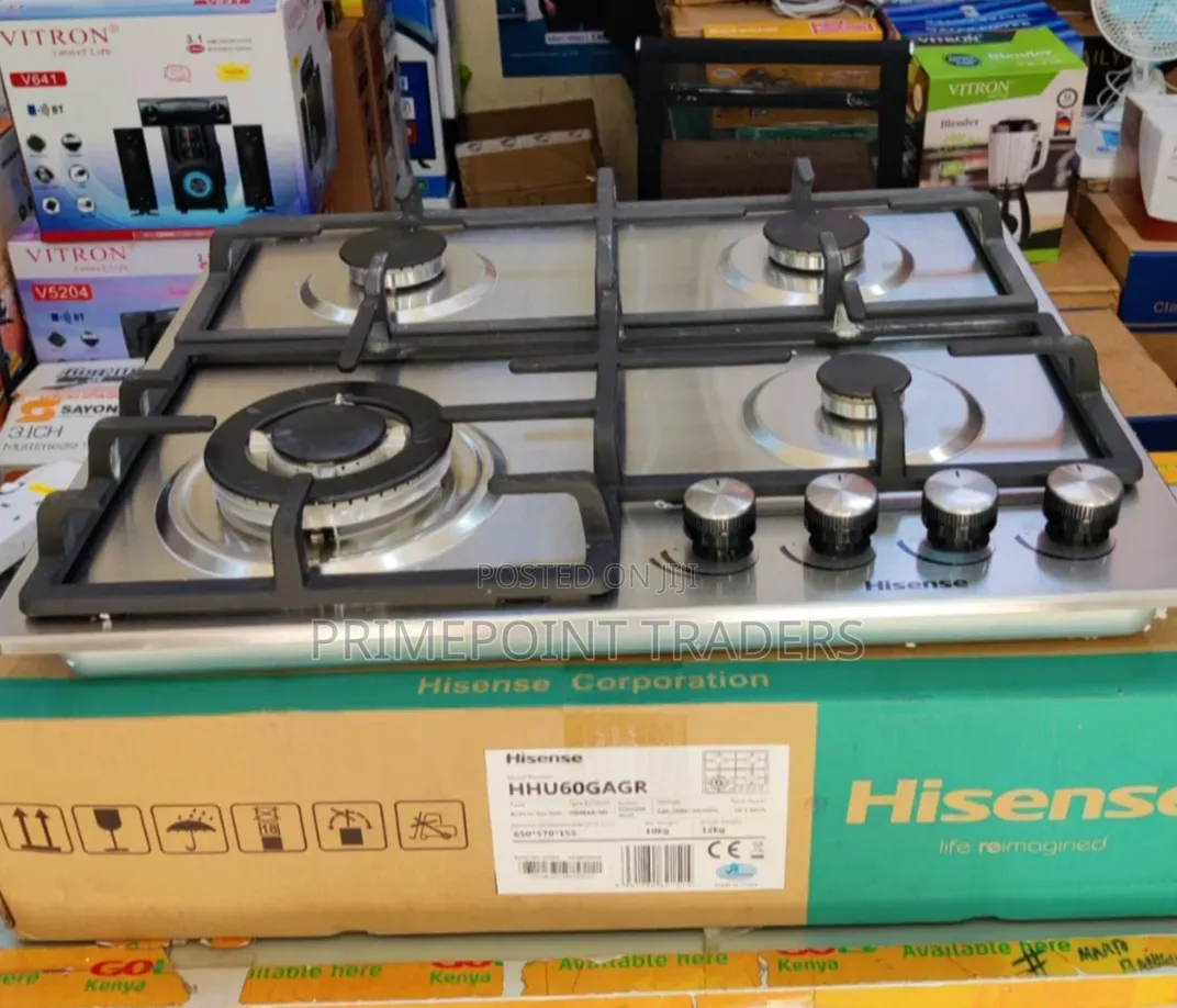 Hisense 60×60cm Inbuilt Cooker – Stainless Steel Finish