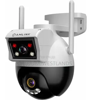 AMLINK Dual-Lens WiFi Camera Outdoor, Human Detection, Motion-Tracking