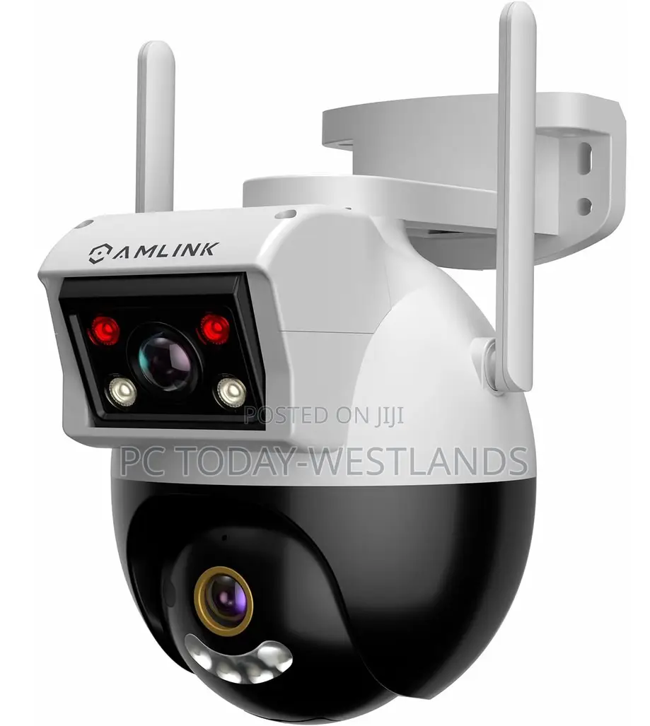 AMLINK Dual-Lens WiFi Camera Outdoor, Human Detection, Motion-Tracking