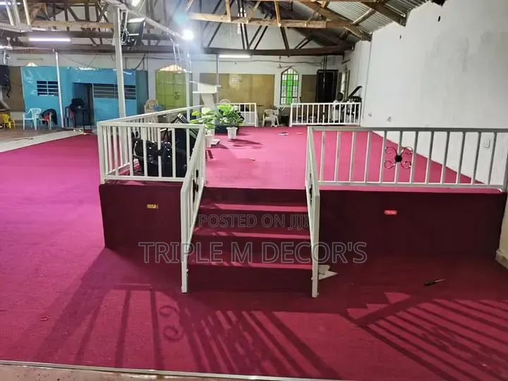 4mm Thick Delta Red Carpet for Church Podium Altar