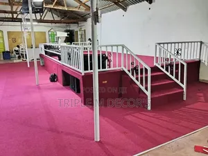 4mm Thick Delta Red Carpet for Church Podium Altar