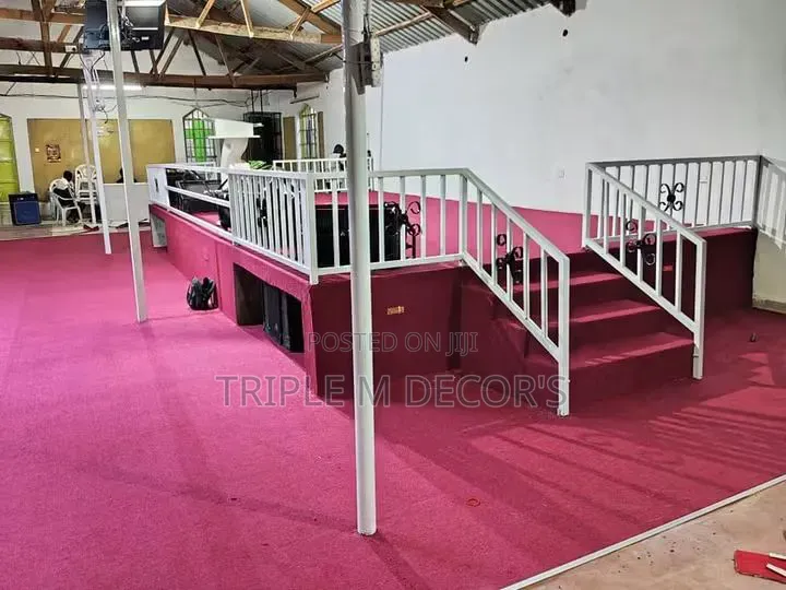 4mm Thick Delta Red Carpet for Church Podium Altar